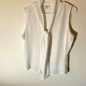 Calvin Klein Top White Transparent